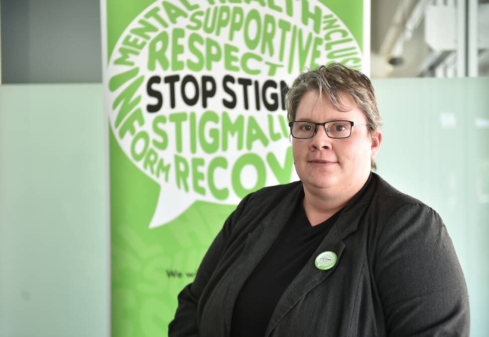 Jodie Rasmussen, of Murray Primary Health Network, is among those championing the Stop Mental Illness Stigma Charter. Picture: NONI HYETT