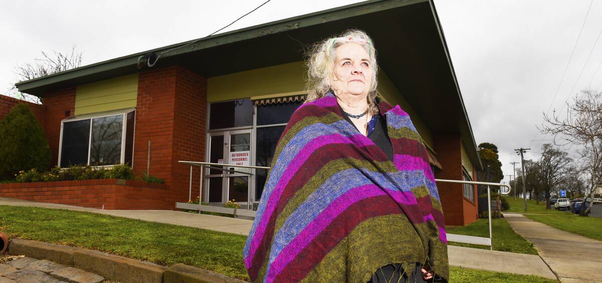 We need to help: Gillian Trebilcock in front of the Duke Street premises she believes should be remodelled as a homeless hostel. Picture: Luka Kauzlaric