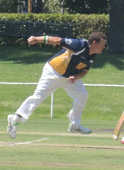 Star bowler Adam Burns took nine wickets for the week for Bendigo.