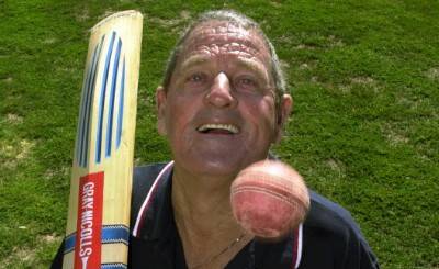 BDCA GREAT: The late John Turner played his 300th first XI match in a Sandhurst win over Golden Square in 1984-85. He took 0-29, but wasn't required with the bat.
