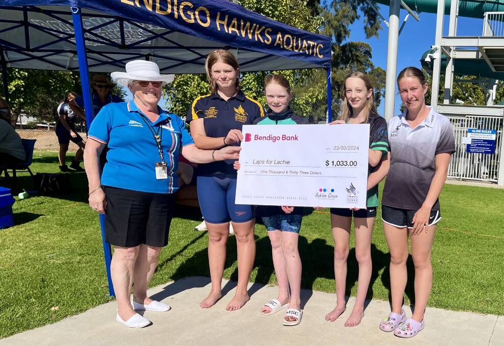 More than $1000 was raised for Laps for Life. Picture by Bendigo Hawks 