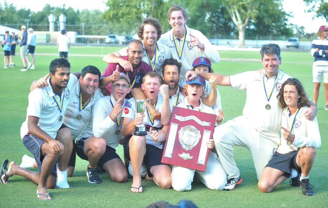 DROUGHT-BREAKERS: The Sandhurst team that won the Dragons' first BDCA premiership since 1979 against Strathdale-Maristians at the weekend. Picture: LUKE WEST