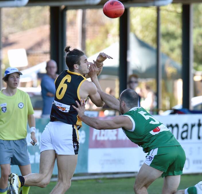 ON THE MOVE: Jarrod Witnish is a departure for Kyneton. Witnish, as well as ruckman Nick Higginson, have left the Tigers after one season to play with Phillip Island in 2017. Picture: NONI HYETT