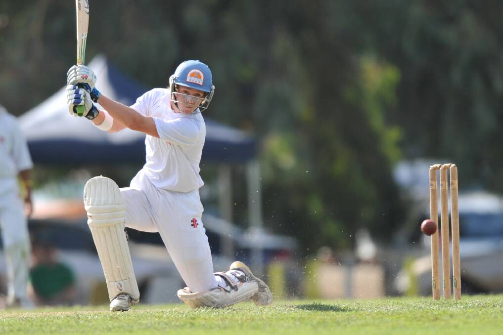 Andrew Chalkley batting for Strathdale-Maristians in 2010.