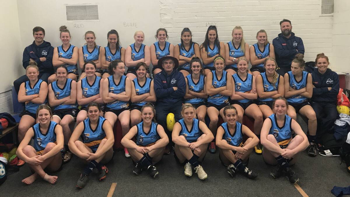 WELL PLAYED: The Bendigo Pioneers' under-16 girls team that won both its V/Line Cup games in Gippsland. Picture: CONTRIBUTED