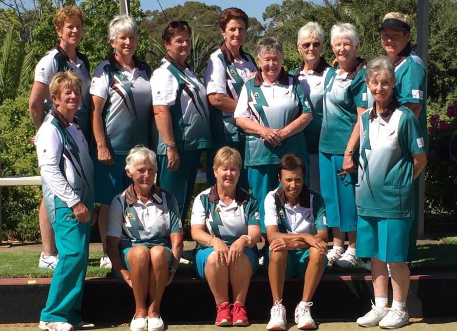 JOB WELL DONE: The Bendigo East team that won Friday's division one midweek pennant grand final against Golden Square by 31 shots at Woodbury. Picture: LUKE WEST