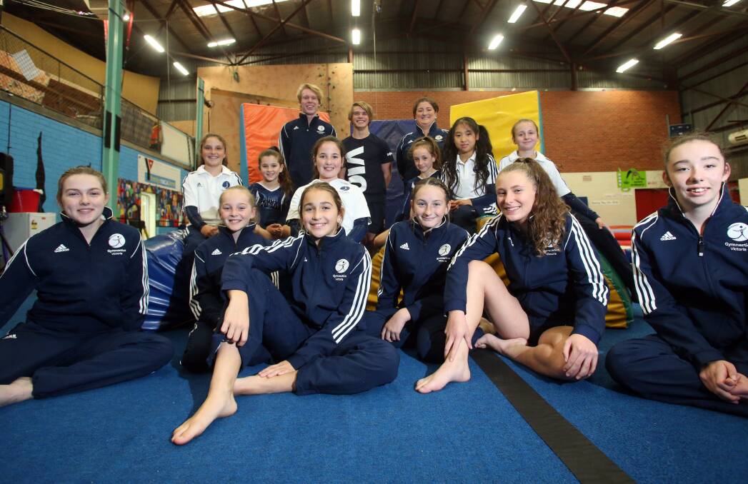 READY FOR THE NATIONAL STAGE: The Palmer's Gym competitors who will perform at the Australian Gymnastics Championships in Melbourne. Picture: GLENN DANIELS