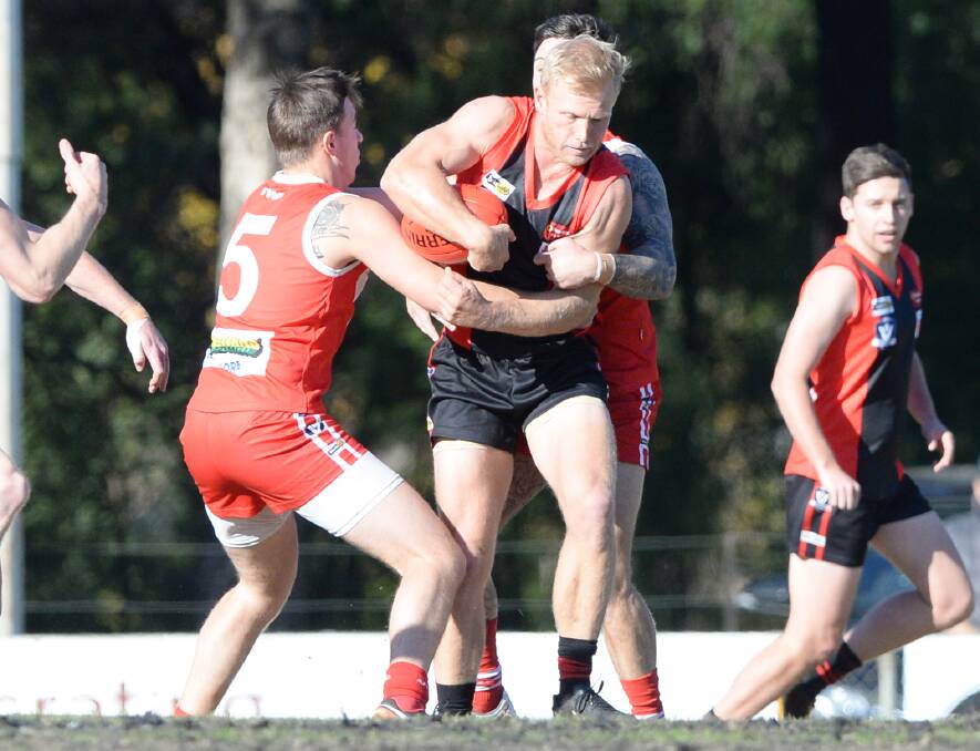 MILESTONE: David Wright will play senior game 200 for White Hills in Sunday's elimination final against Huntly. Wright made his senior debut for the Demons as a teenager in 2004 and in 2015 was the inaugural winner of the Eddie Scarff Medal as best and fairest. Picture: DARREN HOWE