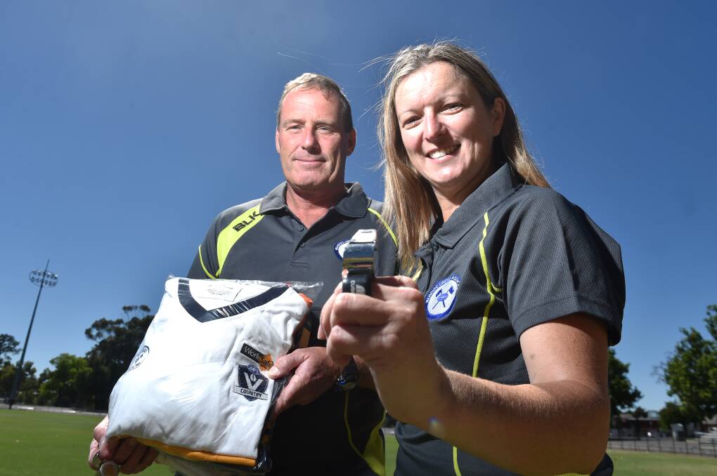 NEW PARTNERSHIP: BUA chairman Craig Findlay and vice-chairman Paula Shay. The BUA has struck up a new relationship with the Northern District umpiring group. 