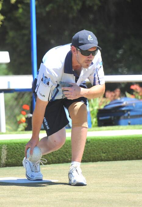 ON THE MOVE: Eaglehawk skipper Brayden Byrne bowls against Golden Square on Saturday. The Hawks have now squared their ledger at 3-3. Picture: LUKE WEST