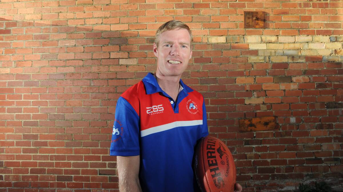 Brad Fawcett will play game 300 for Pyramid Hill this weekend. Picture: NONI HYETT