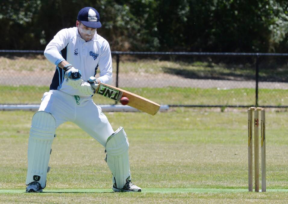 Rick Ladson made 90 for Sedgwick on Saturday. Picture: DARREN HOWE