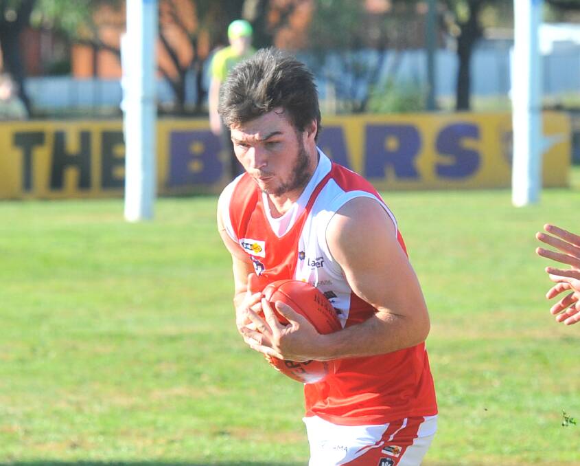 INFLUENTIAL: Kyle Chant played a leading role in Bridgewater's second-half comeback against Calivil United on Saturday. Picture: ADAM BOURKE