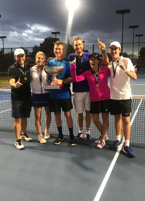 SWEET VICTORY: Strathfieldsaye won the Bendigo Tennis Association's premier league grand final against South Bendigo by 10 games on Saturday. Picture: CONTRIBUTED