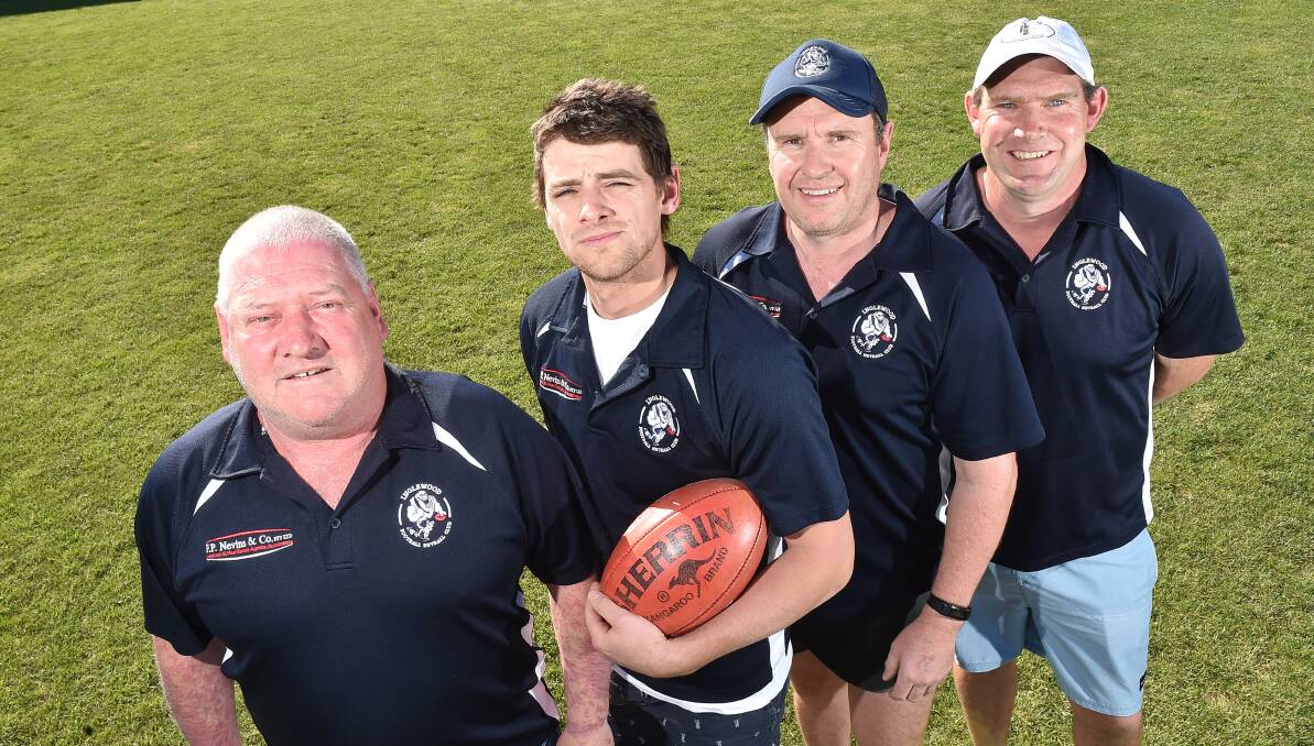 COACHING PANEL: Inglewood's senior coaches Jon Starr and Ryan McNish, reserves coach Tim Hawken and under-18 coach Leigh Lamprell.