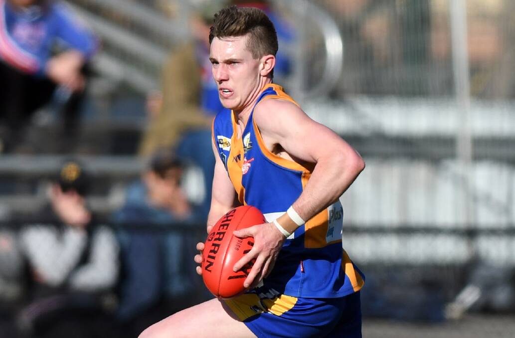 TENACIOUS: Golden Square midfielder Tom Toma has been one of the Bulldogs' standout players this season. Picture: GLENN DANIELS