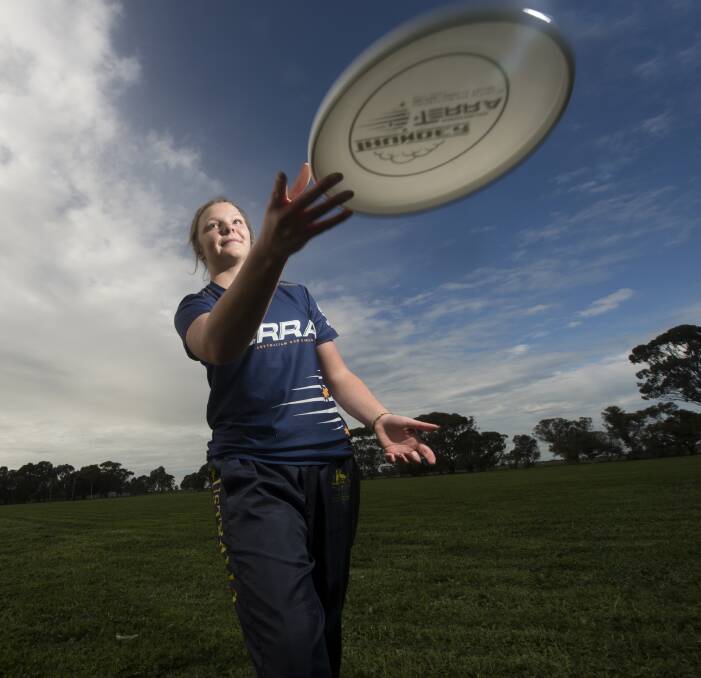NATIONAL SELECTION: Dingee's Alyce Falls will represent Australia at the World Junior Ultimate Championships to be held in Poland, starting July 31. Picture: DARREN HOWE