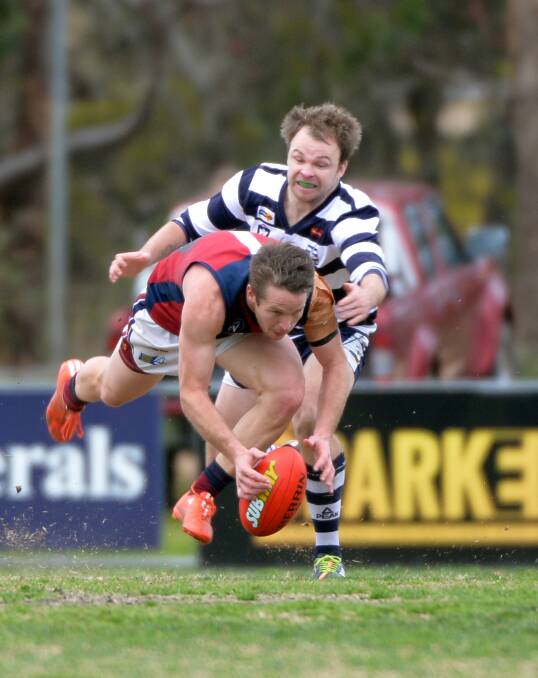 THRILLER: Strathfieldsaye and Sandhurst played out a rare competitive game in July when the undefeated Storm won by five points on July 4. Picture: BILL CONROY