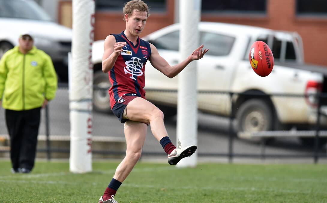 SKILFUL: Codie Price has had another stellar season in the defensive 50 for Sandhurst. He's determined to finish the year off with a grand final win.