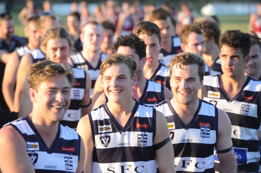 PLENTY TO SMILE ABOUT: Strathfieldsaye sits a game clear on top of the ladder at the halfway mark of the season. Picture: ADAM BOURKE