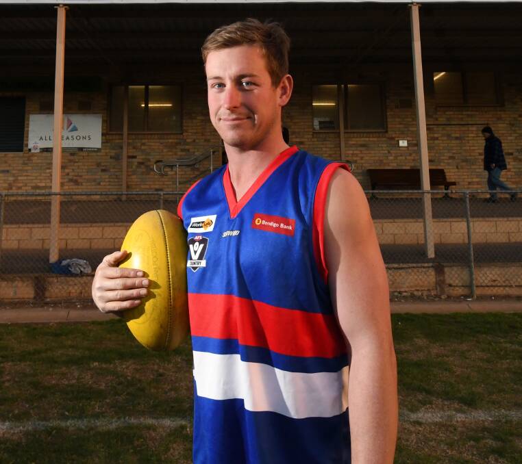 MEDAL MAN: North Bendigo's Jarrod Findlay won the Heathcote District league Cheatley Medal on Wednesday night with 15 votes. But what he's craving is another premiership medal to complete the double. Picture: DARREN HOWE