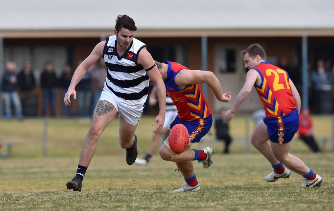 YCW and Marong played out a three-point thriller on Saturday at Backhaus Oval. Picture: JODIE WIEGARD