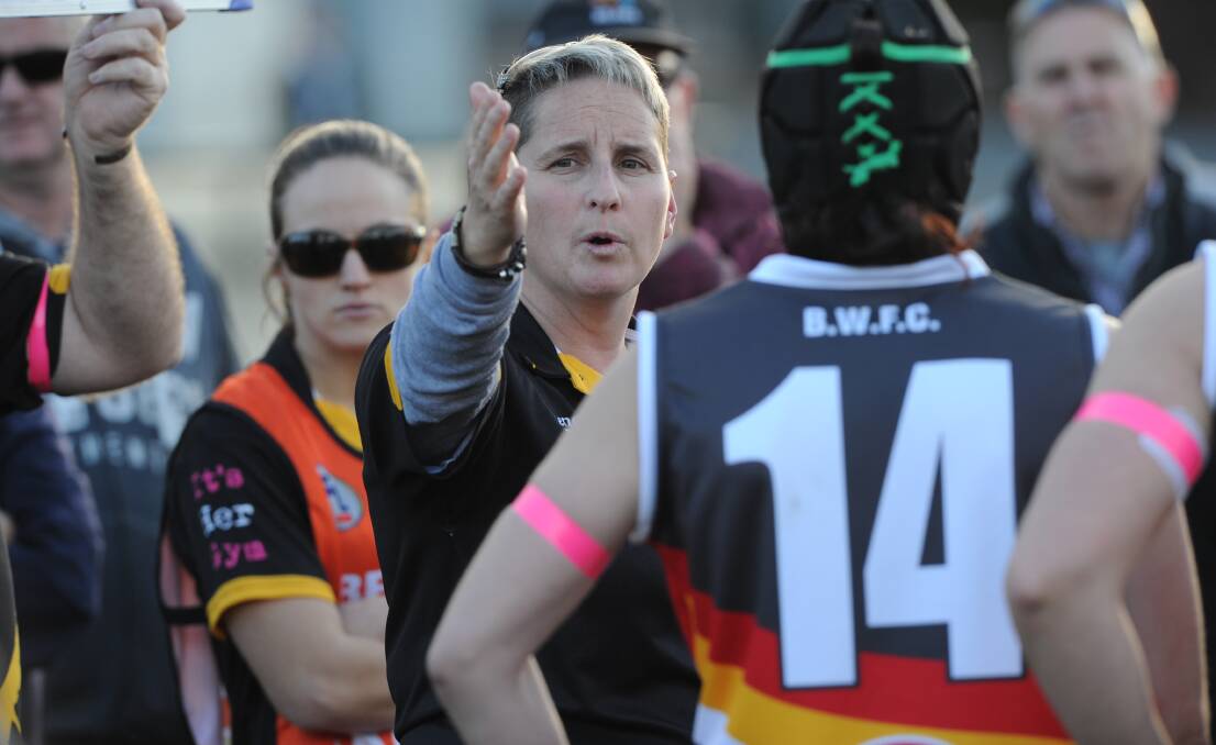 FINISHING UP: Cherie O'Neill has been senior coach of the Bendigo Thunder for the past two years, during which she had a 31-3 record. Picture: NONI HYETT