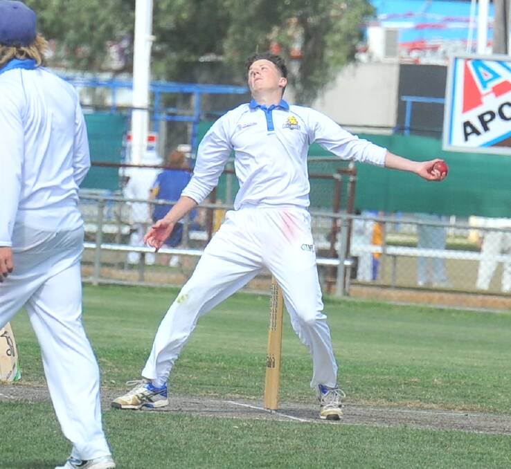 CAREER-BEST HAUL: Golden Square left-arm spinner and stand-in captain Liam Smith claimed 7-117 off 30.4 overs against Strathdale-Maristians.