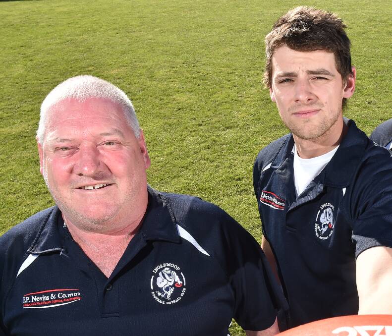 SIDELINED: Inglewood co-coaches Jon Starr and Ryan McNish have both been suspended for two matches in the Loddon Valley league. Picture: NONI HYETT