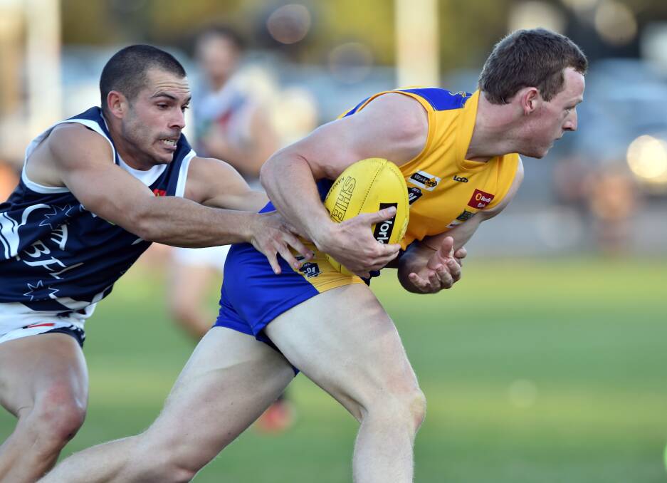 PLAYED WELL: Bendigo's Kalan Huntly was a strong performer in his second inter-league game for Bendigo, including kicking a key goal in the final quarter.