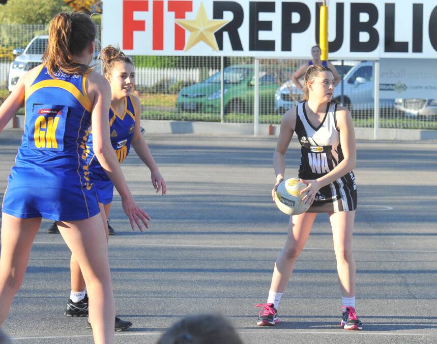 Golden Square was too good for Castlemaine in their A grade netball contest. Picture: LUKE WEST