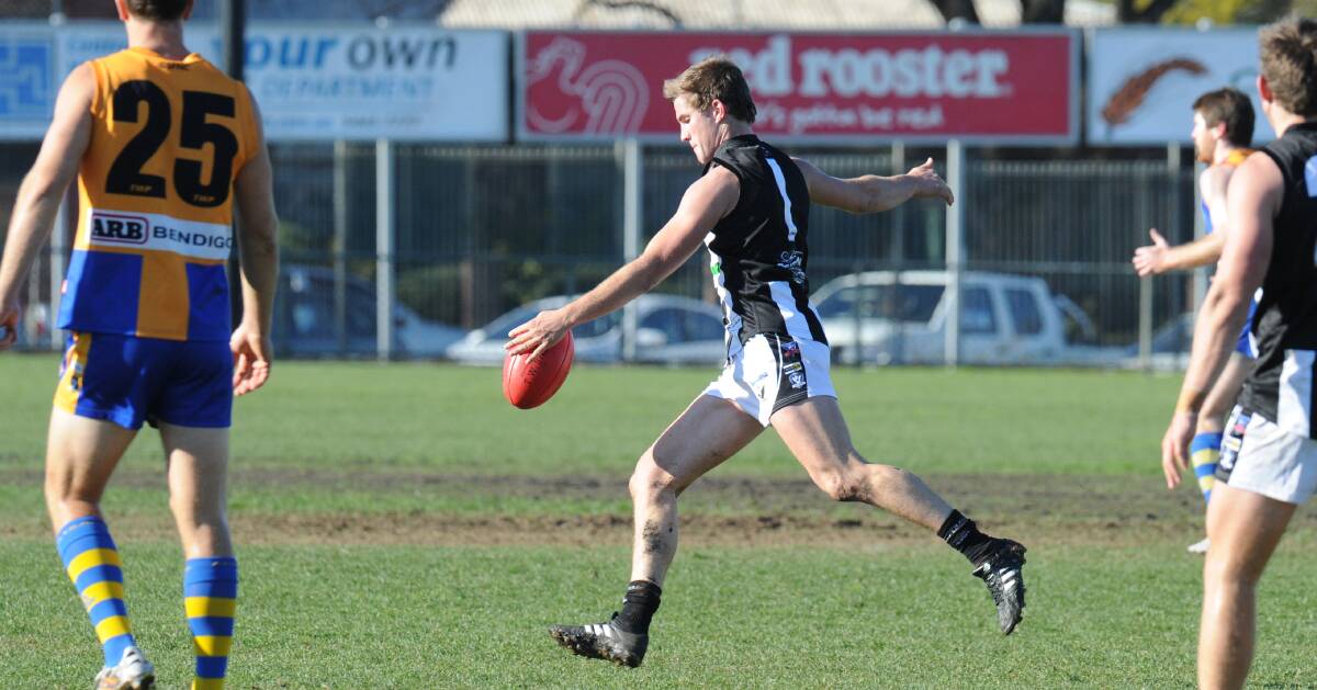 YOUNG GUN: Tommy Horne has been crowned Castlemaine's senior best and fairest for 2016. Horne polled 101 votes in what was a fine season. Picture: NONI HYETT