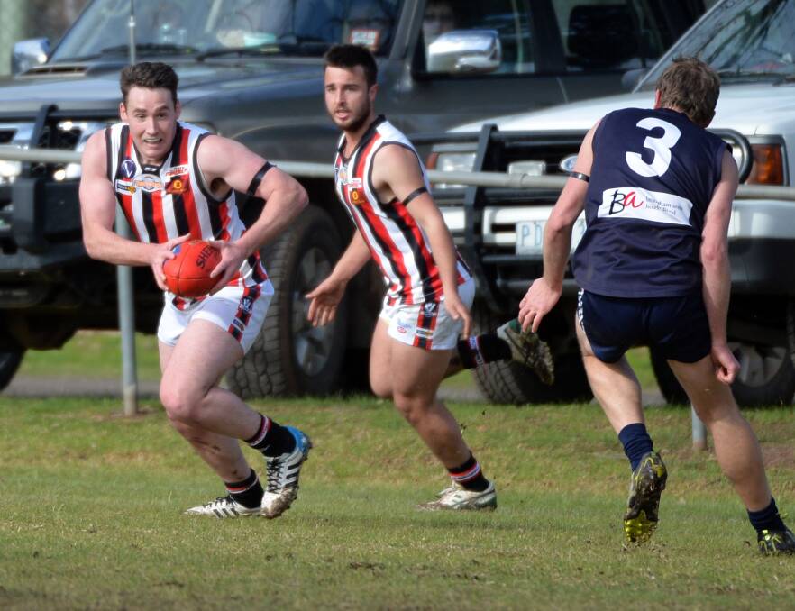 Heathcote ended a 19-game losing streak against Mount Pleasant by one point on Saturday. Picture: BRENDAN McCARTHY