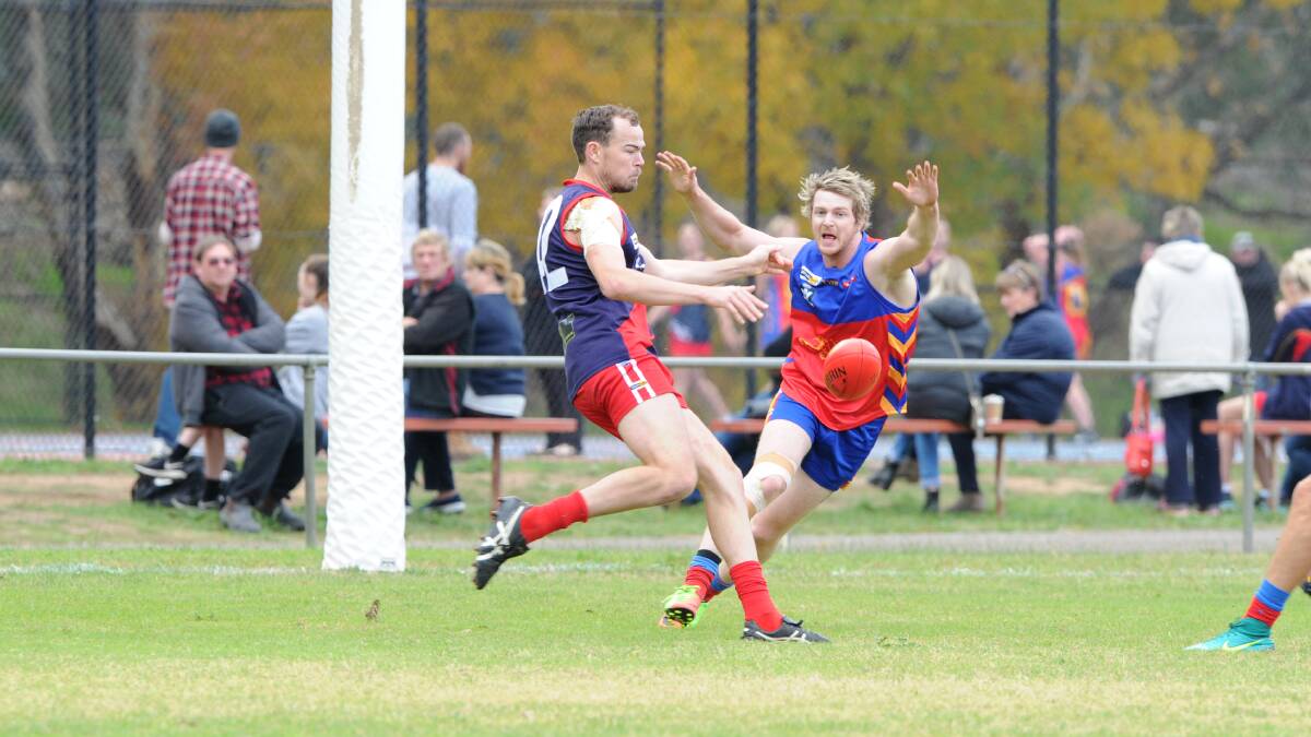 Bryce Curnow has kicked 83 goals this season for Calivil United.