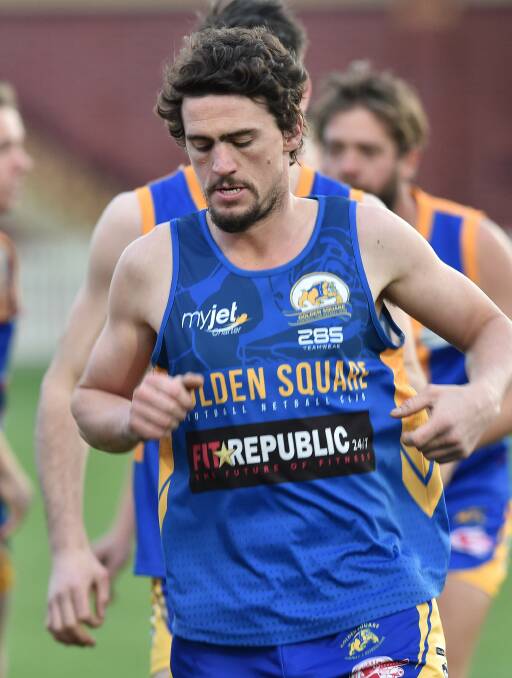 LOVES THE BIG STAGE: After three years away, Adam Baird is back at Golden Square. Baird is eyeing off a fifth flag with Golden Square in Saturday's grand final.