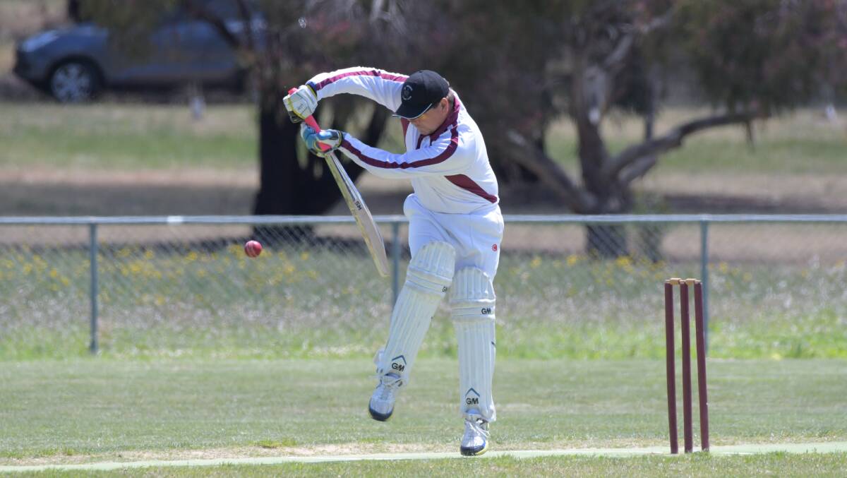 WATCHFUL: West Bendigo opener Ben Henson. The Redbacks have a home game against Maiden Gully at Ken Wust Oval.