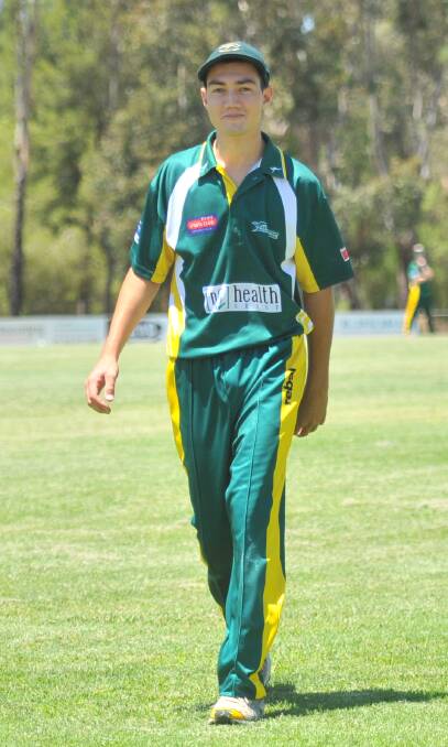 PLAYED HIS ROLE: Leg-spinner Chris Barber contributed 60 points to Ozzie's Outlaws, who won their BDCA Challenge debut last weekend.