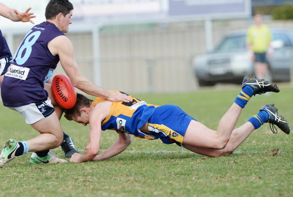 Eaglehawk defeated Golden Square by 26 points. Picture: DARREN HOWE