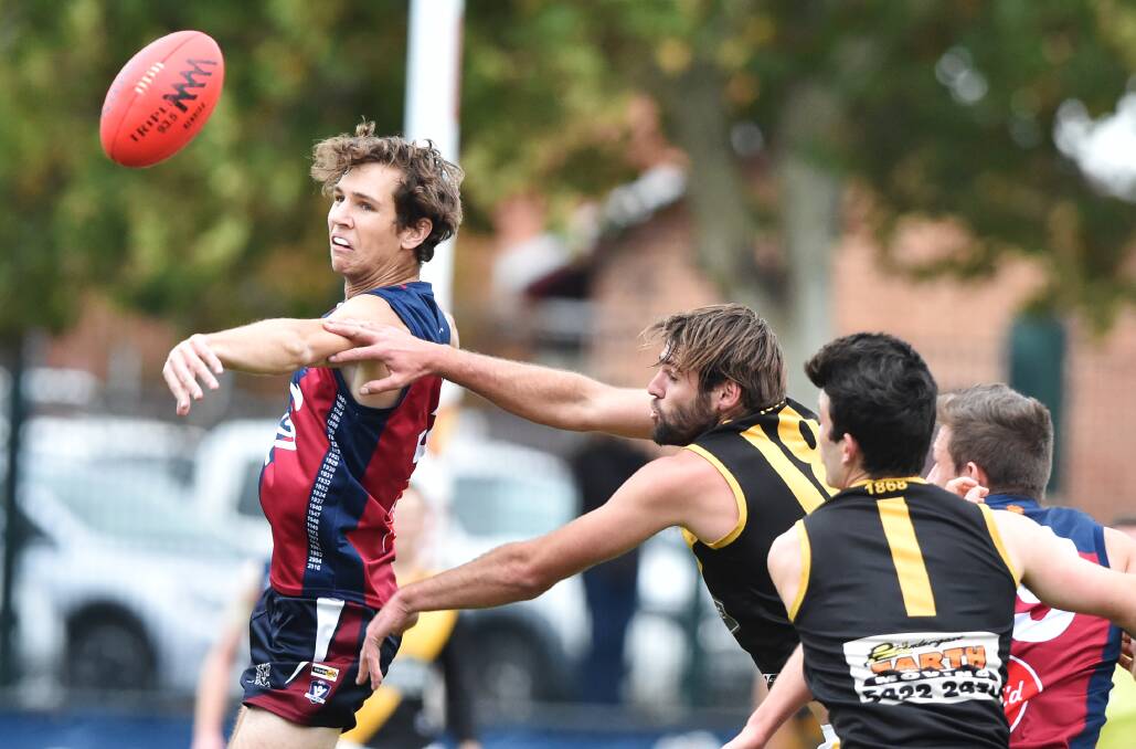 Sandhurst and Kyneton played out a BFNL draw at the QEO. Picture: DARREN HOWE