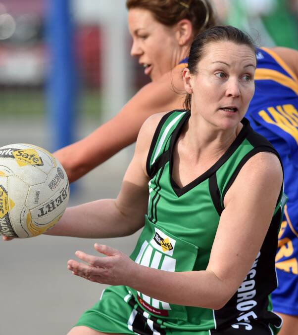 UP AND ABOUT: Kangaroo Flat's Karly Elvey. All five Roos' netball teams have made the finals. The Roos finished on top in both A and B grade.