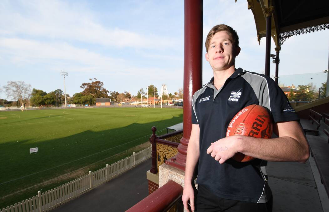 BACK ON THE BIG STAGE: Strathfieldsaye's Ben Lester is raring to go in Saturday's BFNL grand final against Eaglehawk. Picture: NONI HYETT