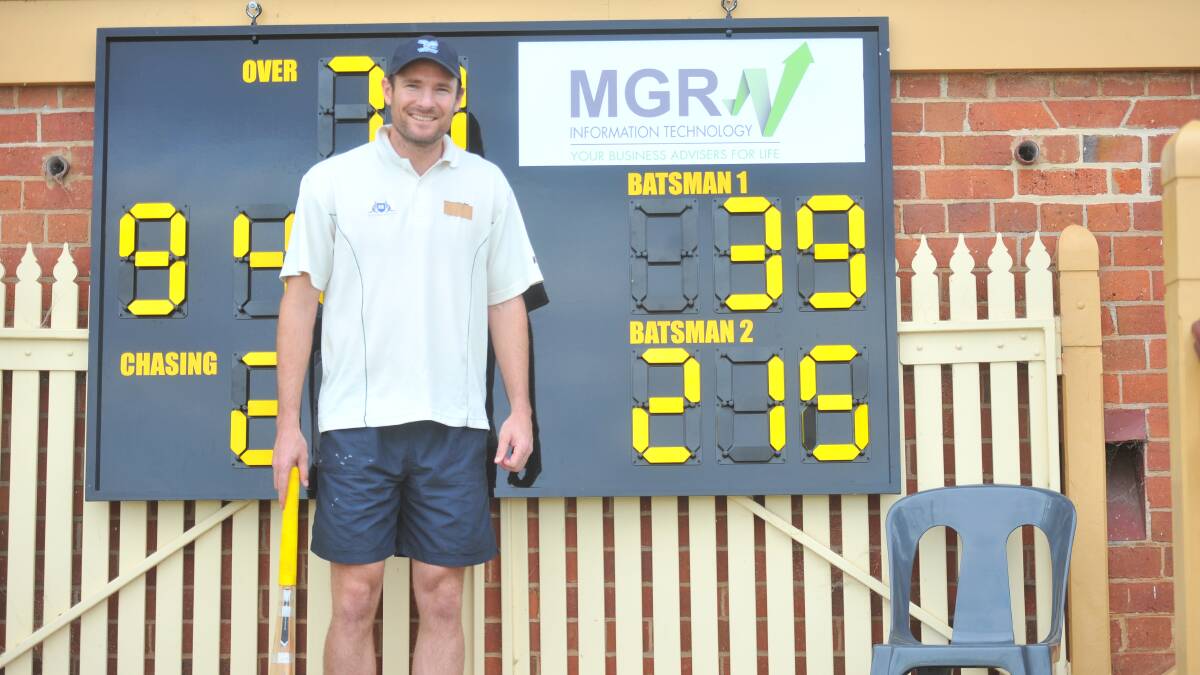 QUESTION 20 - Jeremy Brown after making a new Eaglehawk record score of 215 against Bendigo United.