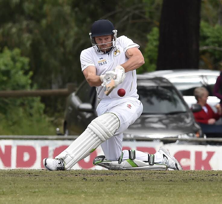 SKIPPER: Golden Square captain Tim Wood. Square is currently the No.1 ranked batting team behind Bendigo United. Wood is Square's leading run-scorer with 160 from three hits. Picture: NONI HYETT