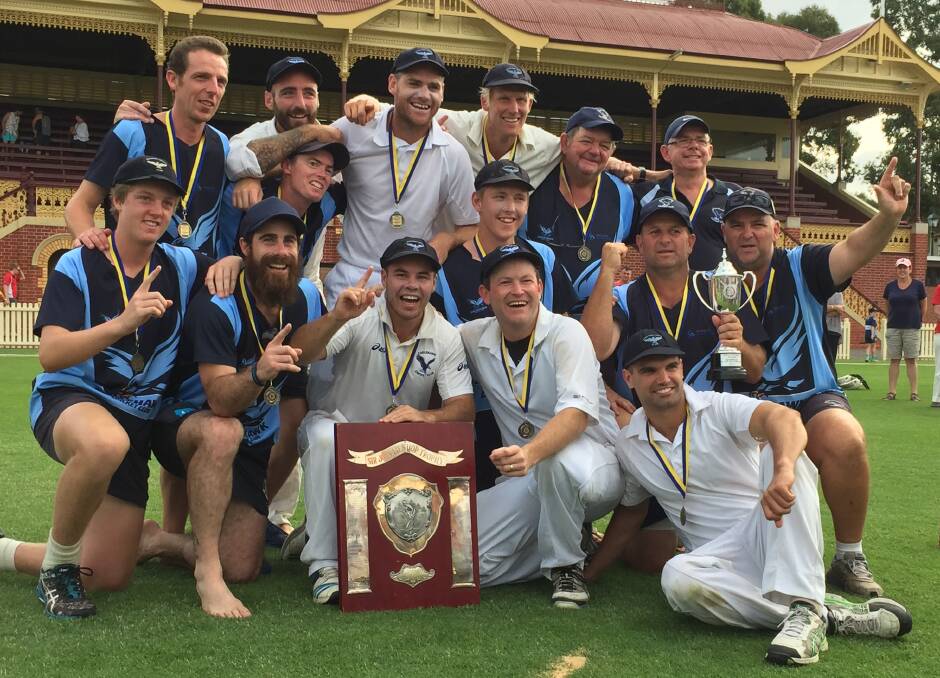 FLAG BREAKTHROUGH: Eaglehawk won its first BDCA premiership for 11 years last weekend, beating Bendigo United by three wickets in the grand final. Picture: LUKE WEST