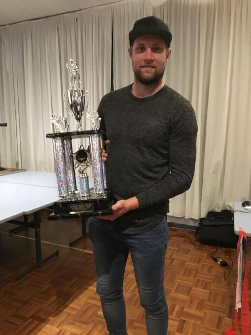 FINE SEASON: Daniel London capped off a consistent 2017 with St Arnaud by winning the Saints' senior best and fairest on Saturday night. Picture: CONTRIBUTED