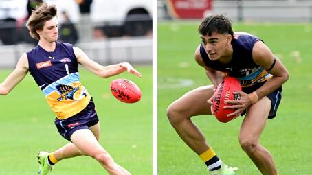 Bendigo Pioneers players Ollie Poole and Dayten Uerata will play for the Young Guns against Victoria Metro on Saturday.