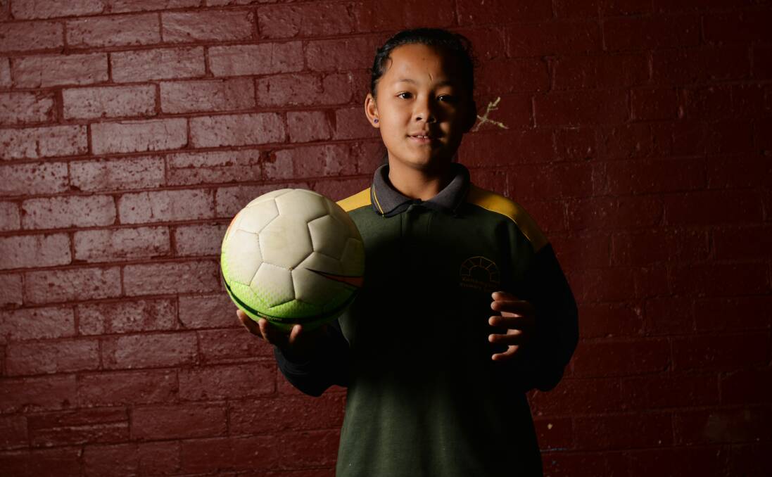 YOUNG TALENT: Silver Bell has been picked to play for the School Sport Victoria 12-and-under state soccer team. Picture: DARREN HOWE