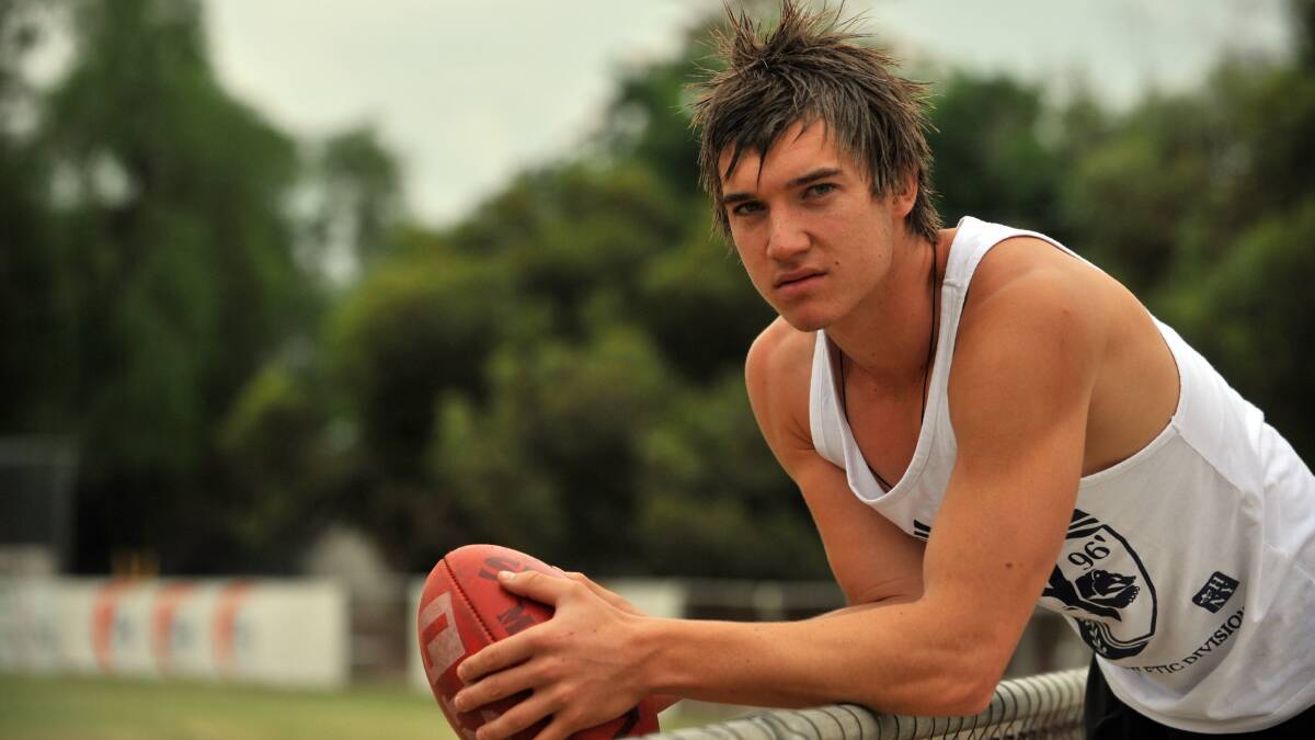 FUTURE STAR: Dustin Martin ahead of the 2009 National Draft. Martin is now a premiership player, Brownlow medallist and Norm Smith medallist with Richmond.