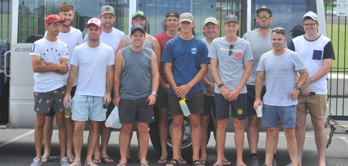 The BDCA's Melbourne Country Week squad gets ready to leave from the QEO on Sunday afternoon. Picture: LUKE WEST