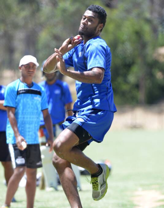 Fijian fast bowler Viliame Manakitoga.